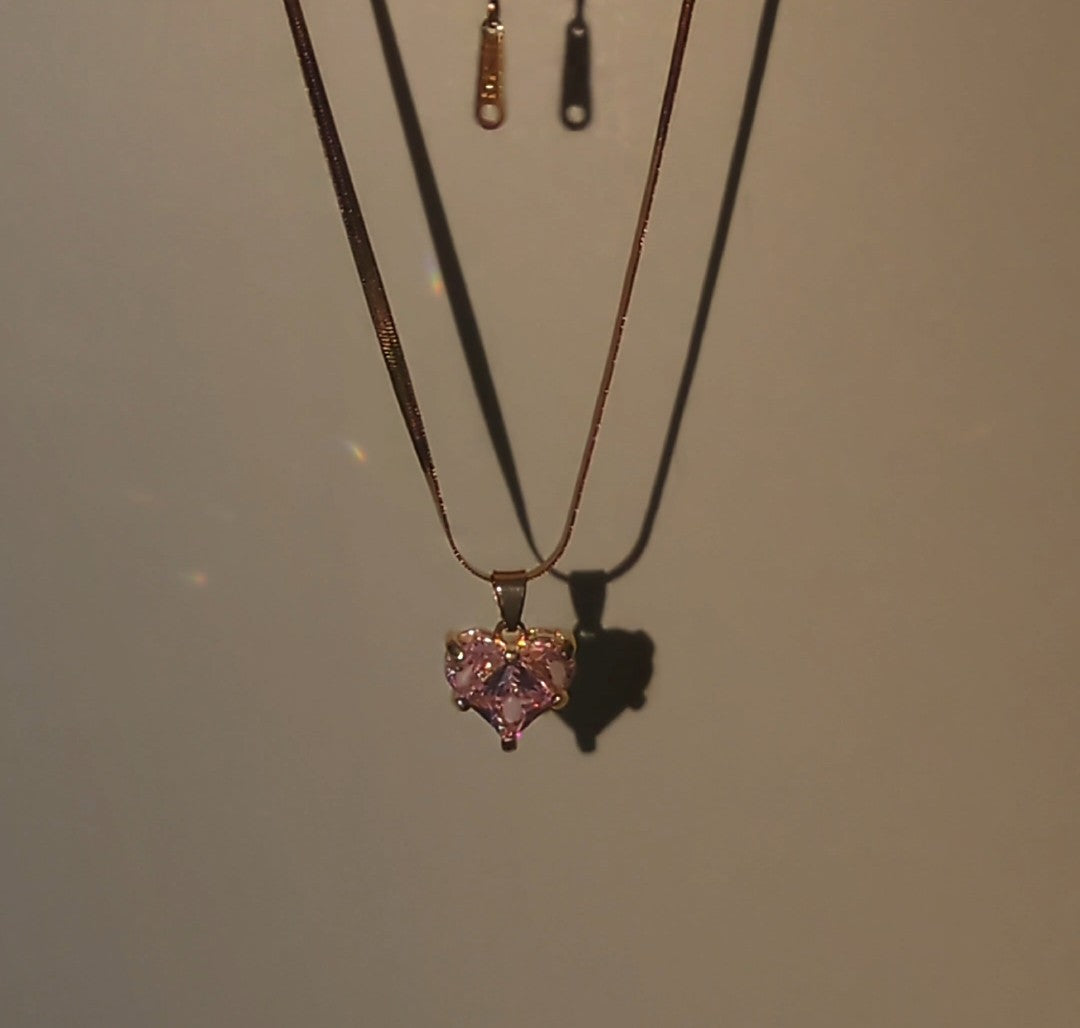 BLUSH PINK ANTI-TARNISH NECKLESS